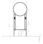 一种钢结构焊接球安装精准定位的装置 实例图（2）